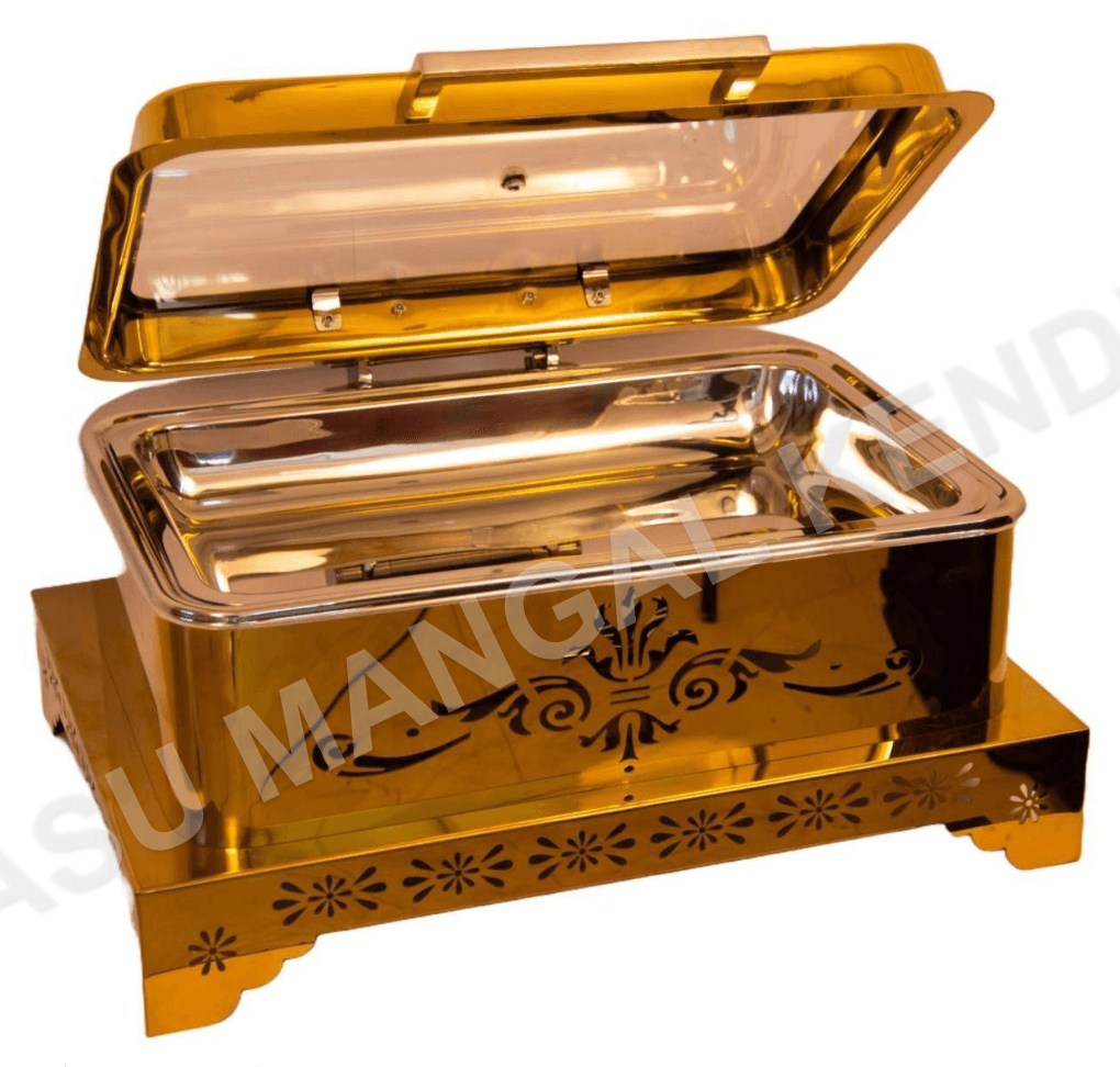 Golden Hydraulic Chafing DISH (GC68) — Vasu Mangal Kendra