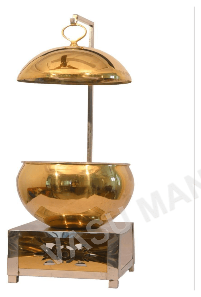 GOLD Chafing DISH (GC71) — Vasu Mangal Kendra