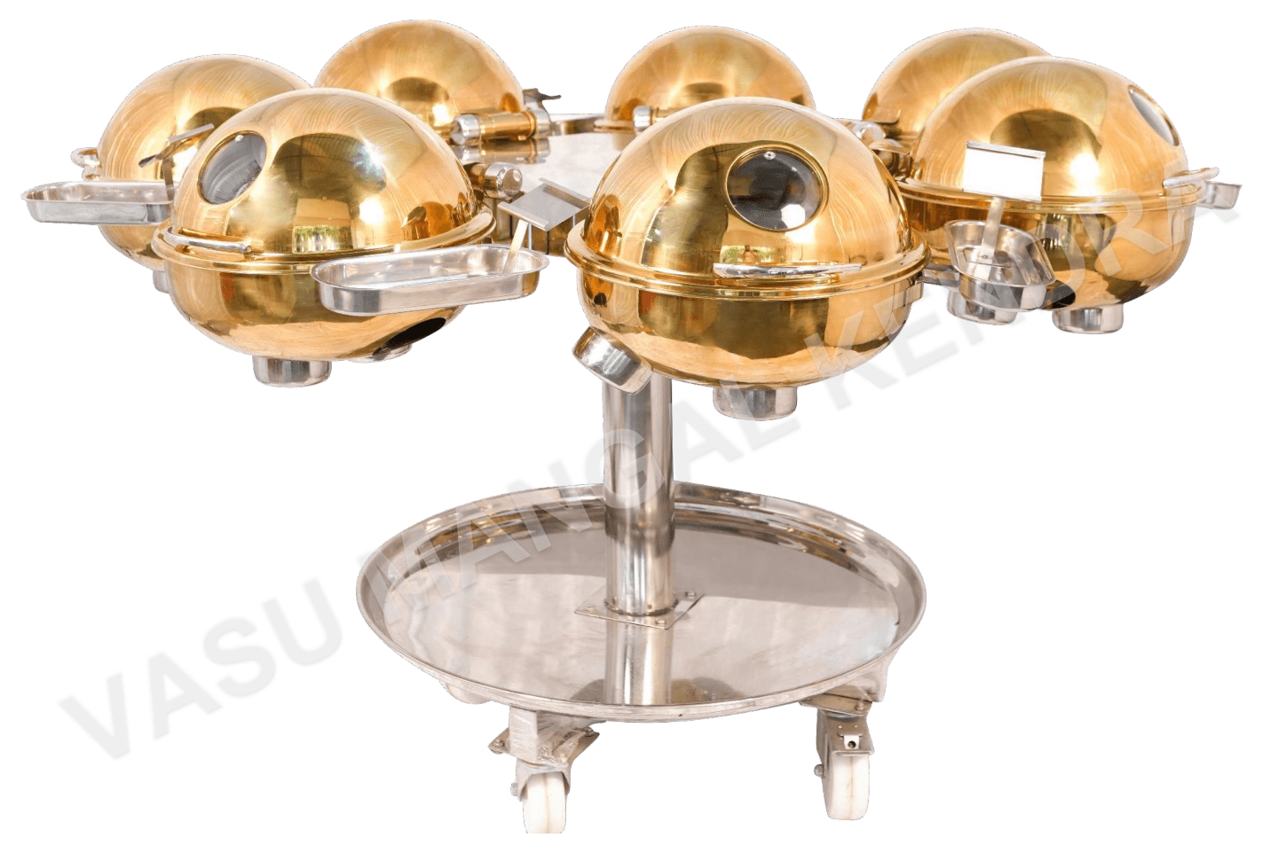 SET Golden Chafing DISH (GCD73) — Vasu Mangal Kendra