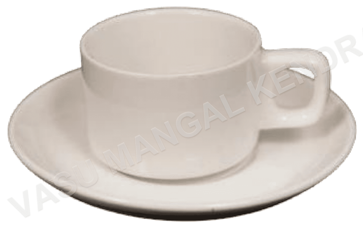 Ceramic TEA CUP WITH Saucer (TC03) — Vasu Mangal Kendra